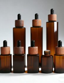 Dark Amber 15ml 20ml 30ml 50ml 60ml 80ml 100ml 120ml Glass Dropper Bottle  Press Pump Essential Oil Glass Bottle with Bamboo Lid