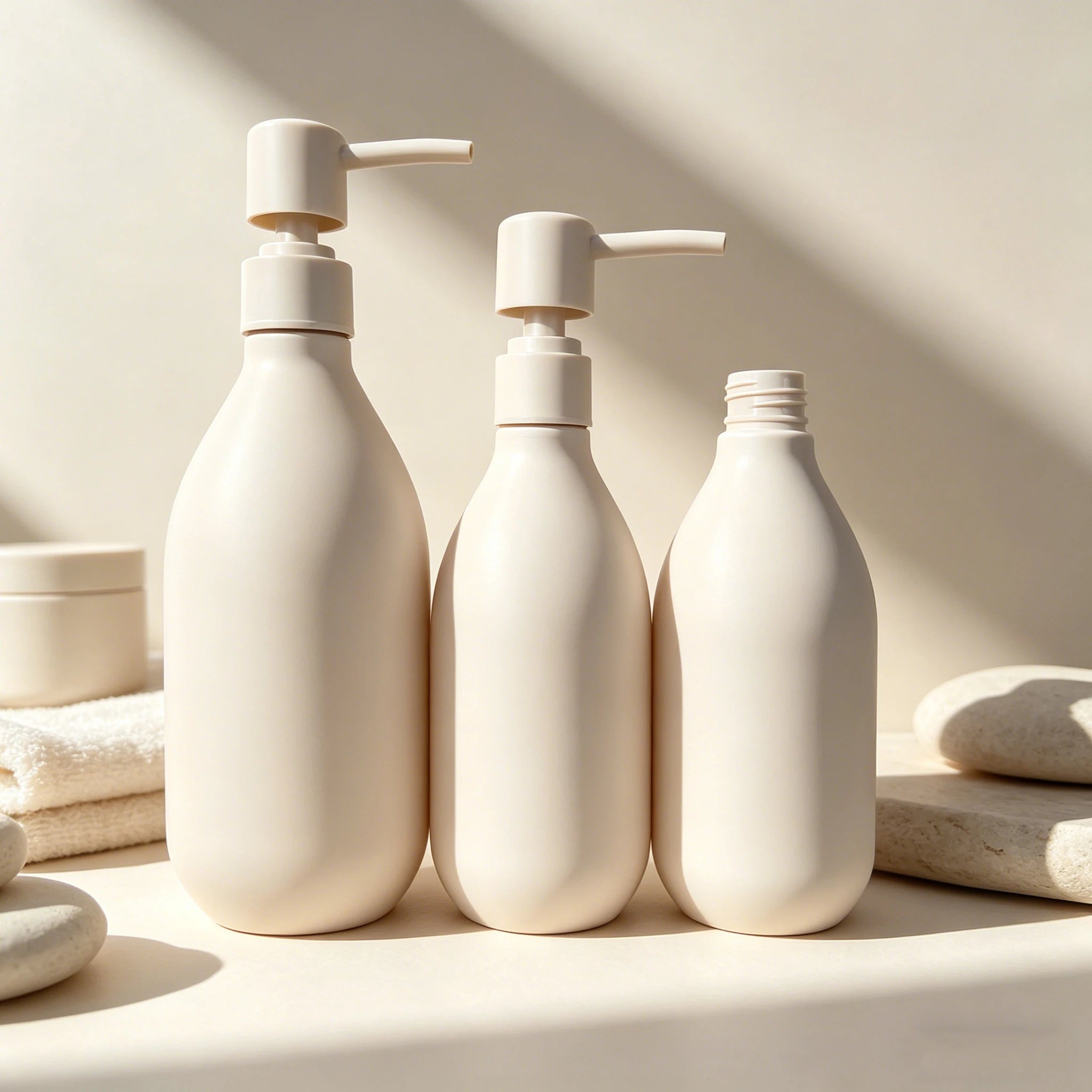 Luxury Eco-Friendly Custom PET Plastic Body Wash Shampoo and Conditioner Bottle with Lotion Pump for Cosmetic Packaging - 图片 3