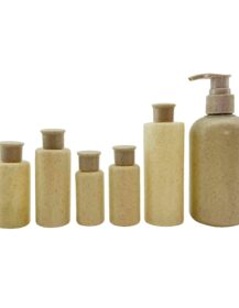 Biodegradable Plastic Cosmetic Bottles 30ml 40ml 50ml 60ml 100ml 120ml 250ml 300ml 400ml 500ml Wheat Straw Spray Pump Bottle