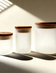 Premium 8oz 10oz 14oz Oem Frosted Transparent clear Candle Empty Jars with Lid and Boxes Packaging