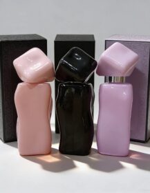 Empty Refillable Glass Perfume Spray Bottle with Custom Logo Gold Stamping Silk Screen Printing 30ml/1oz Capacity