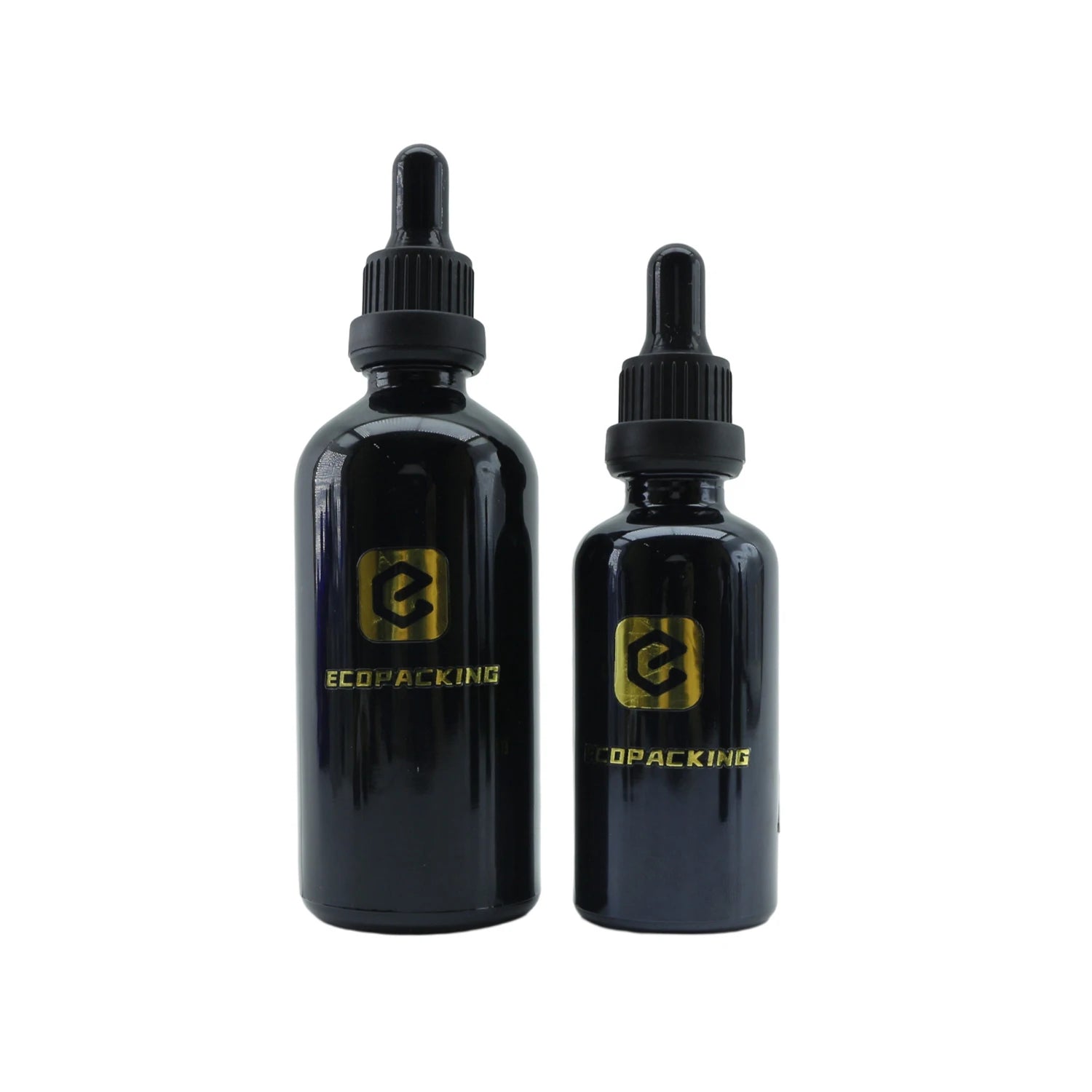 Wholesale Black Glass Essential Oil Bottle 5ml 10ml 15ml 20ml 30ml 50ml 100ml Serum Dropper Bottle - 图片 5