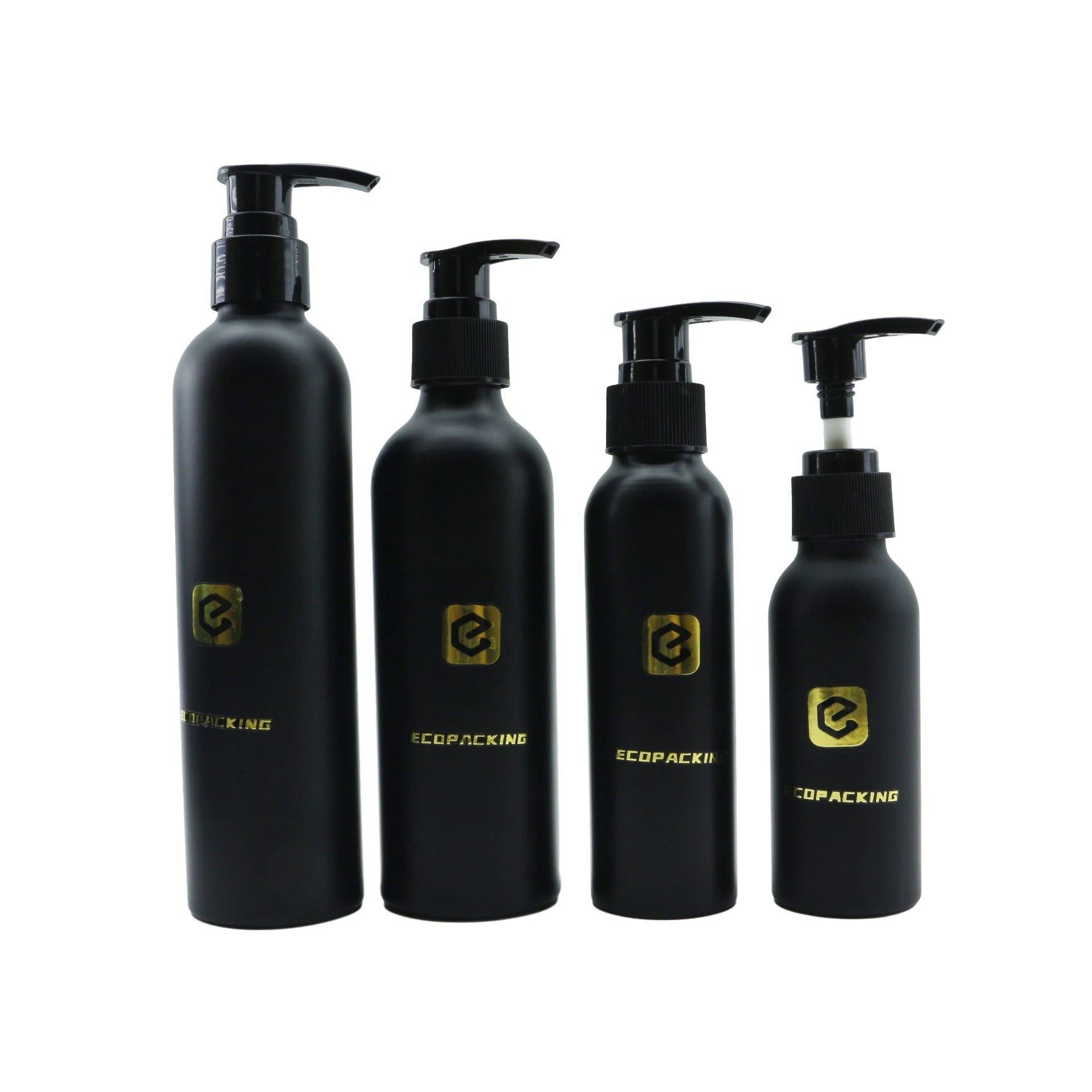 15ml 30ml 50ml 100ml 150ml 200ml 250ml 300ml 350ml 500ml 1000ml Matte Black Aluminum Bottle Cosmetic Shampoo Pump Spray Bottle - 图片 7