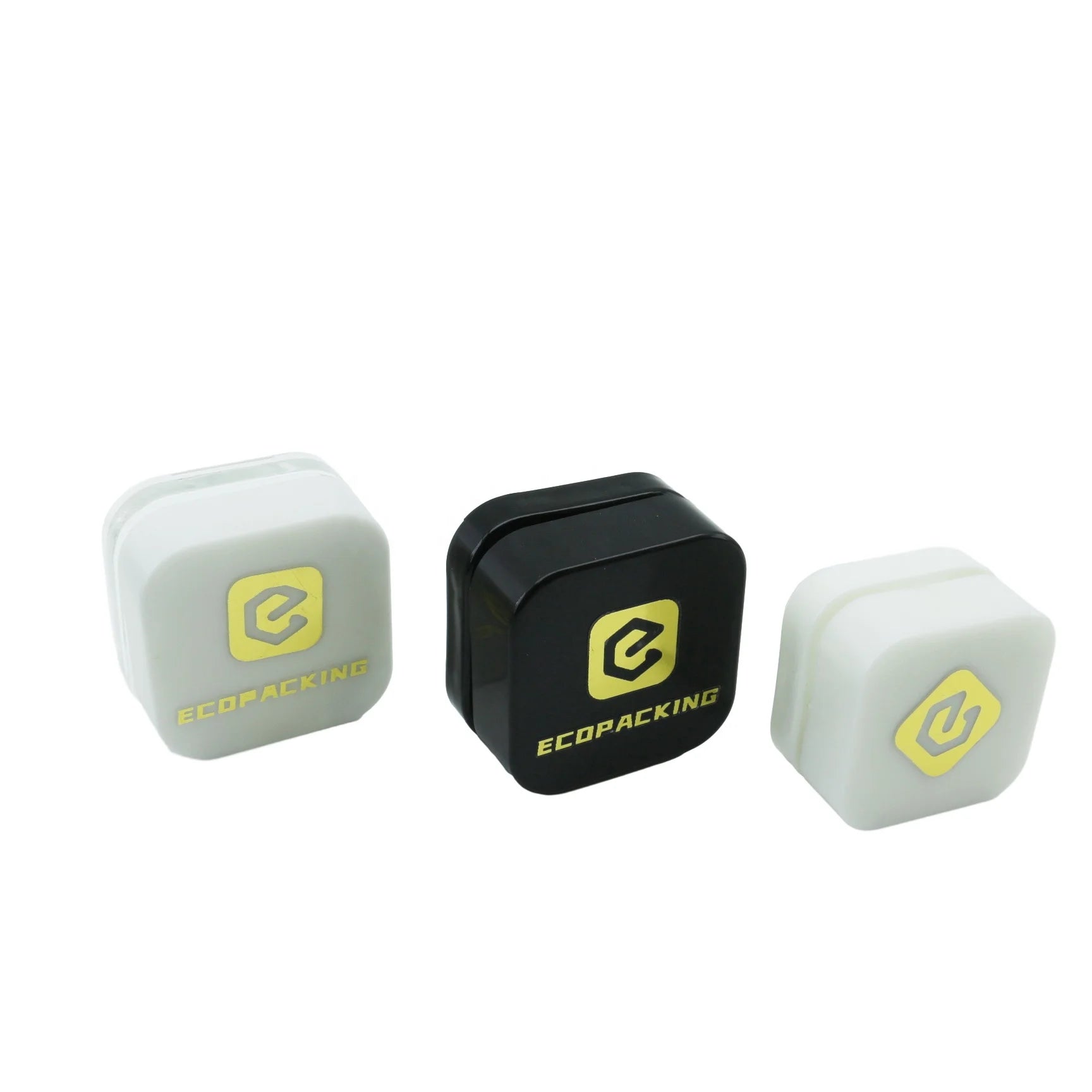 Wholesale 3ml 5ml 7ml 9ml Glass Black White Concentrate Jars With Childproof Lid - 图片 3