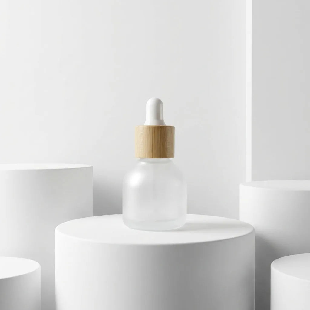 10ml Round Glass Dropper Bottles Eco-Friendly Bamboo Cap Vials for Essential Oil Perfume DIY Skincare - 图片 7