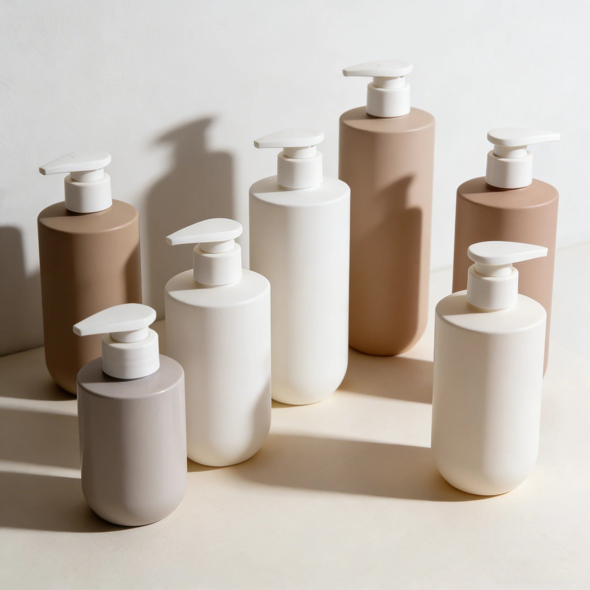 16 oz Shower Gel Shampoo Conditioner Bottle 300ml Straight Shoulder HDPE Plastic Empty Spray Bottle - 图片 5