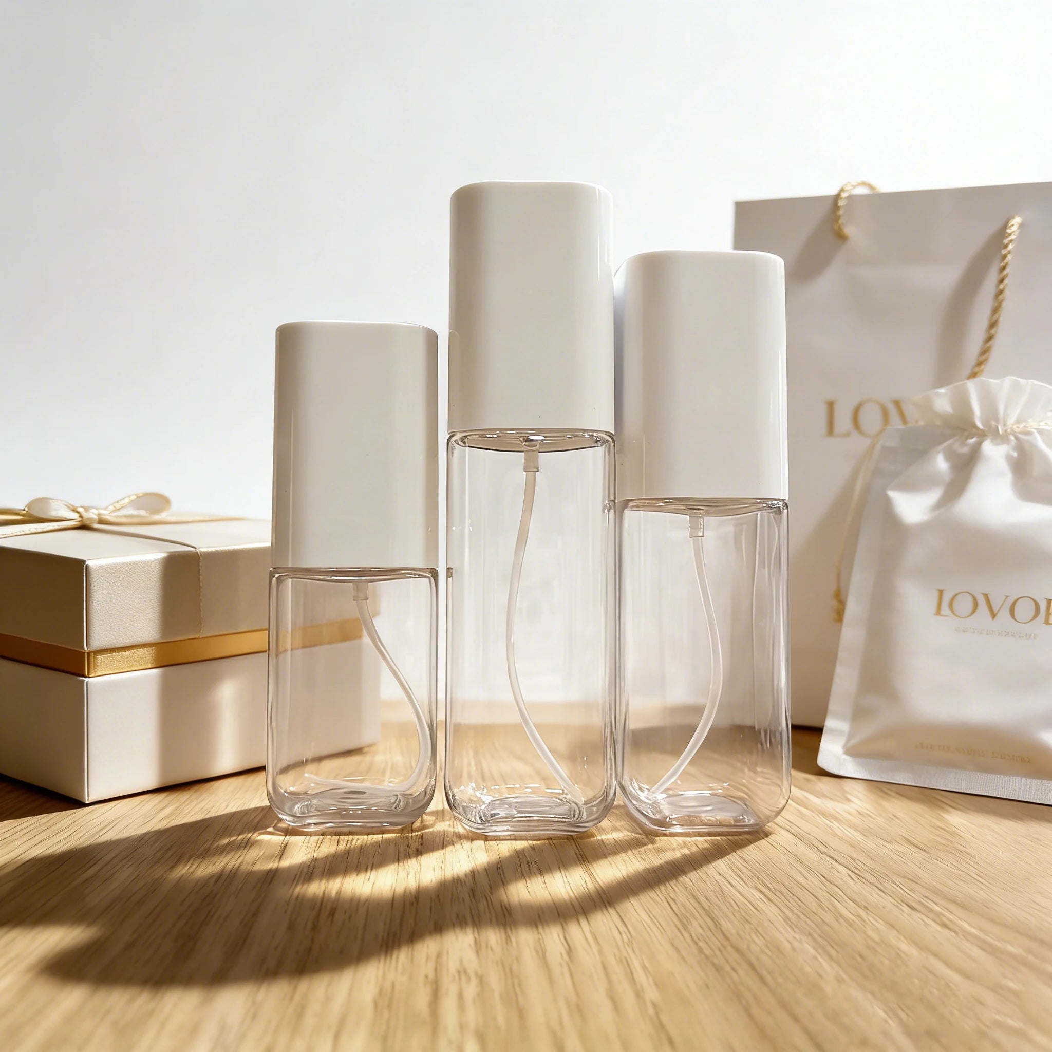 40ml 80ml 100ml 120ml Square Plastic Essential Oil Bottle Empty Lotion Container Refillable Thick Wall Plastic Serum Bottle - 图片 4