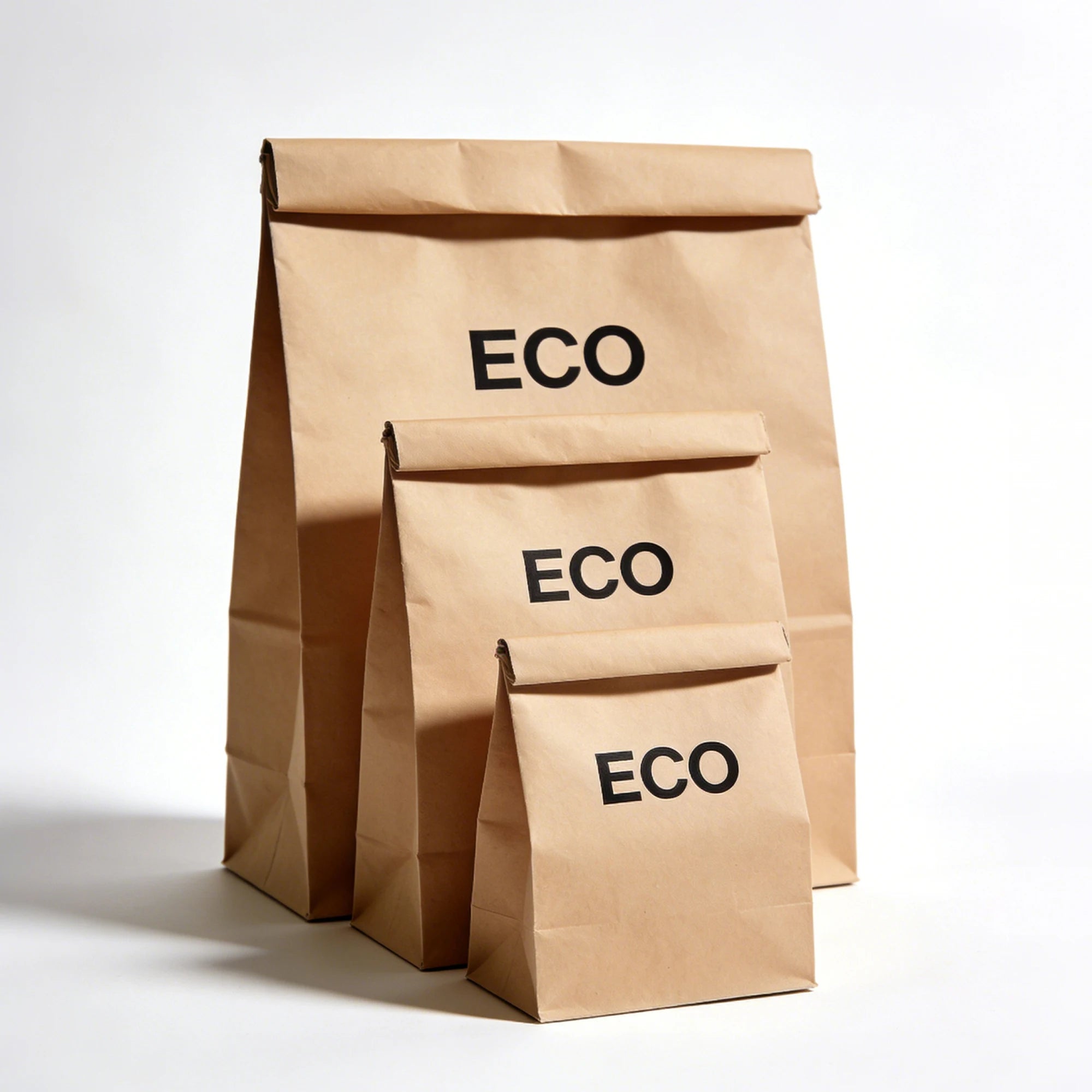 Custom logo Printed Biodegradable Kraft Paper Snack Bag Stand up Pouch with Ziplock for Nuts Takeaway Food Bag 888J - 图片 4