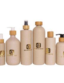 30ml 40ml 50ml 60ml 100ml 120ml 250ml 300ml 400ml 500ml Wheat Straw Bottle Biodegradable Spray Lotion Bottle Shampoo Pump Bottle