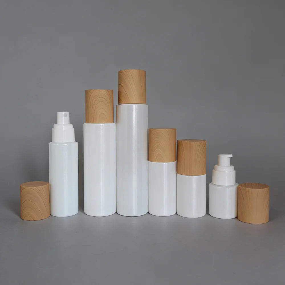 20ml 30ml 60ml 100ml 120ml 2 oz 4 oz White Spray Pump Glass Serum Perfume Bottle 20g 30g 50g White Cosmetic Glass Jar - 图片 2