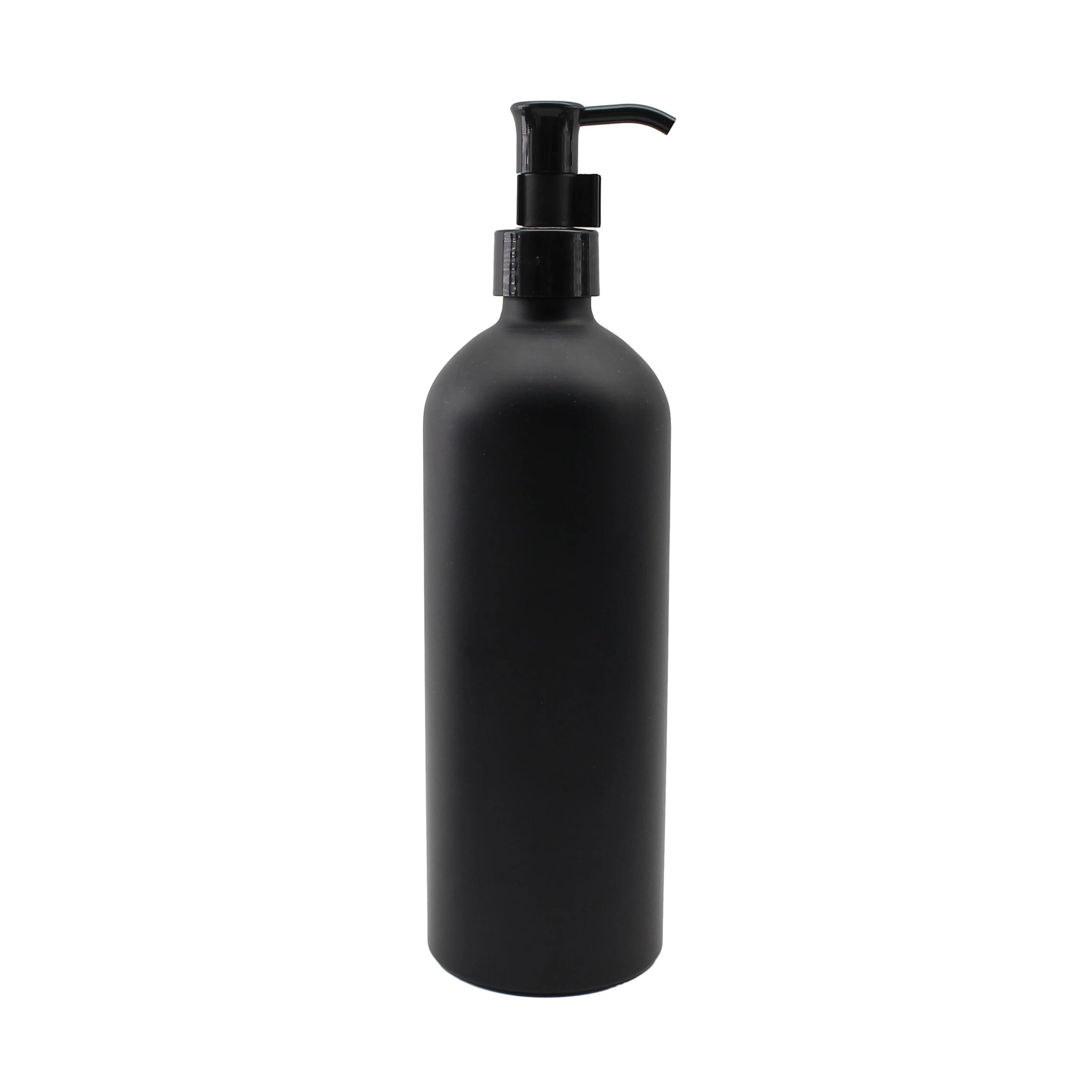 500ml 16oz Matte Black Metal Hand Soap Dispenser Aluminum Bottle for Shampoo Hair Conditioner Body Lotion - 图片 2