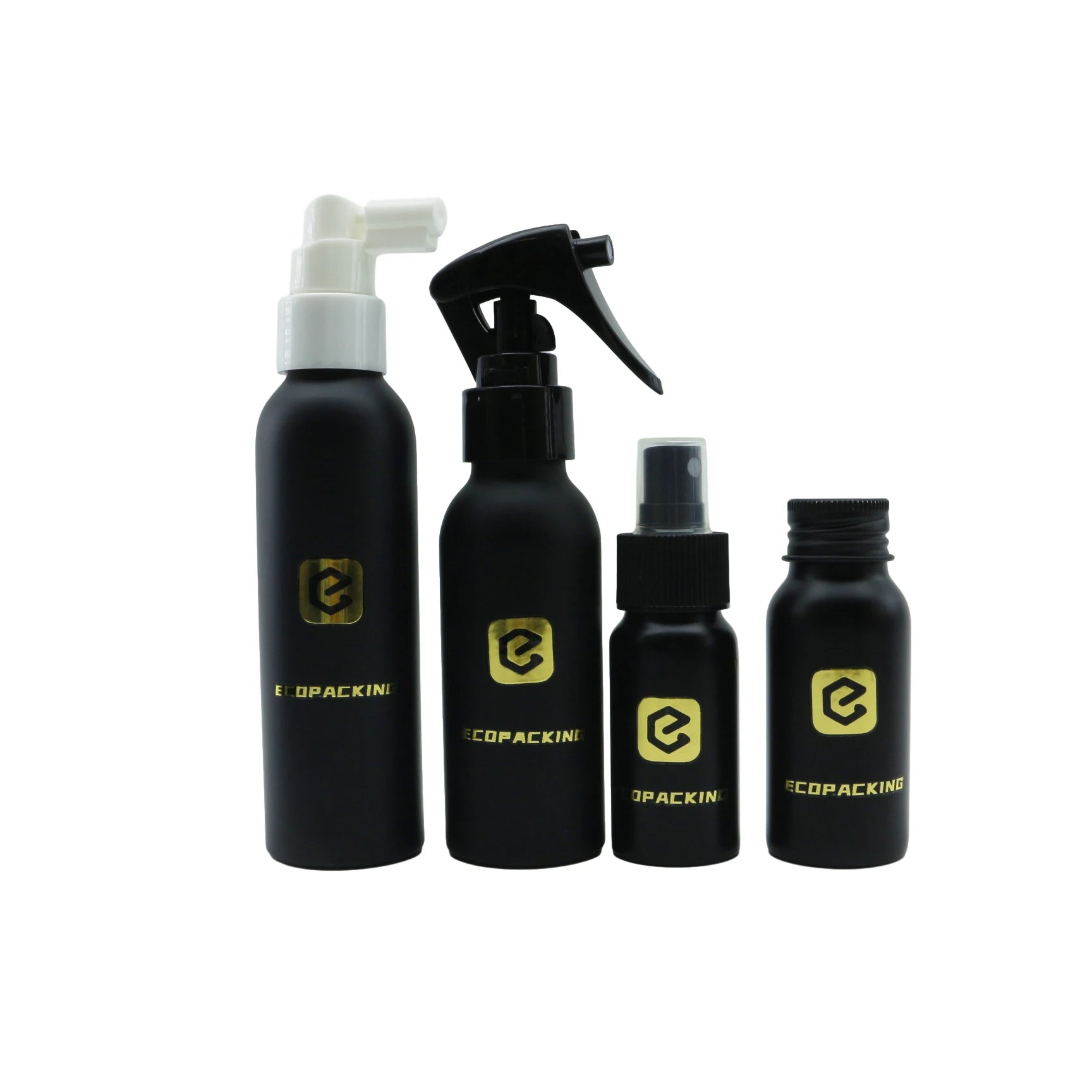 30ml-1000ml Aluminum Pump Bottle Matt Black/Custom Color Pump for Personal Care Liquid Soap - 图片 5