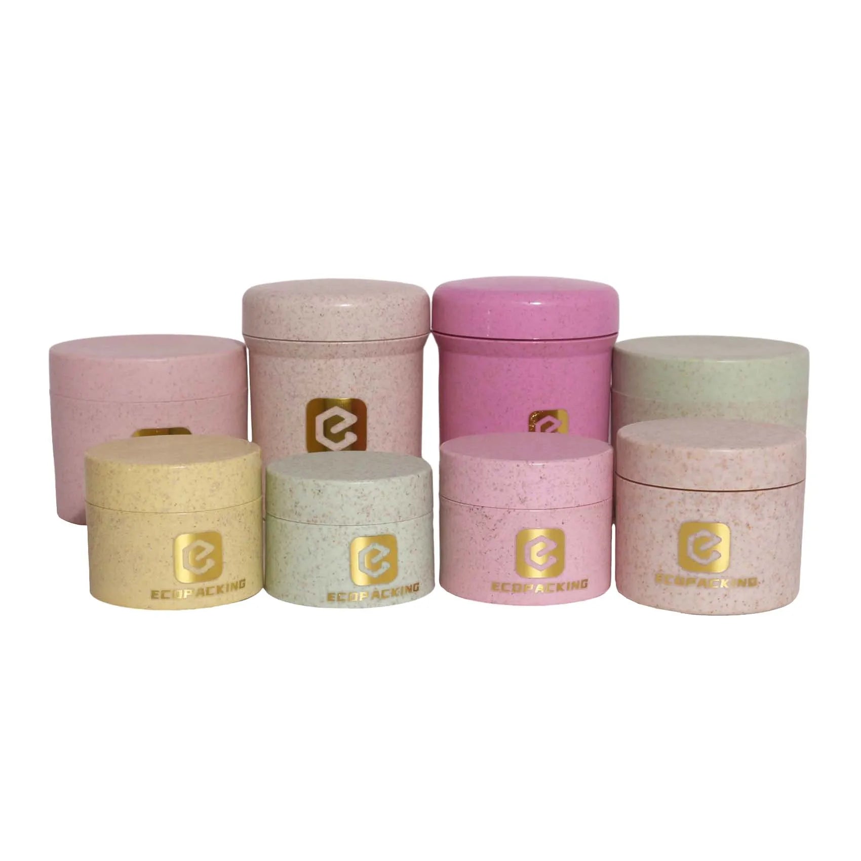 Empty Skin Care Jar 30g 50g Wheat Straw Plastic Cream Container Cosmetic Jar Set - 图片 6