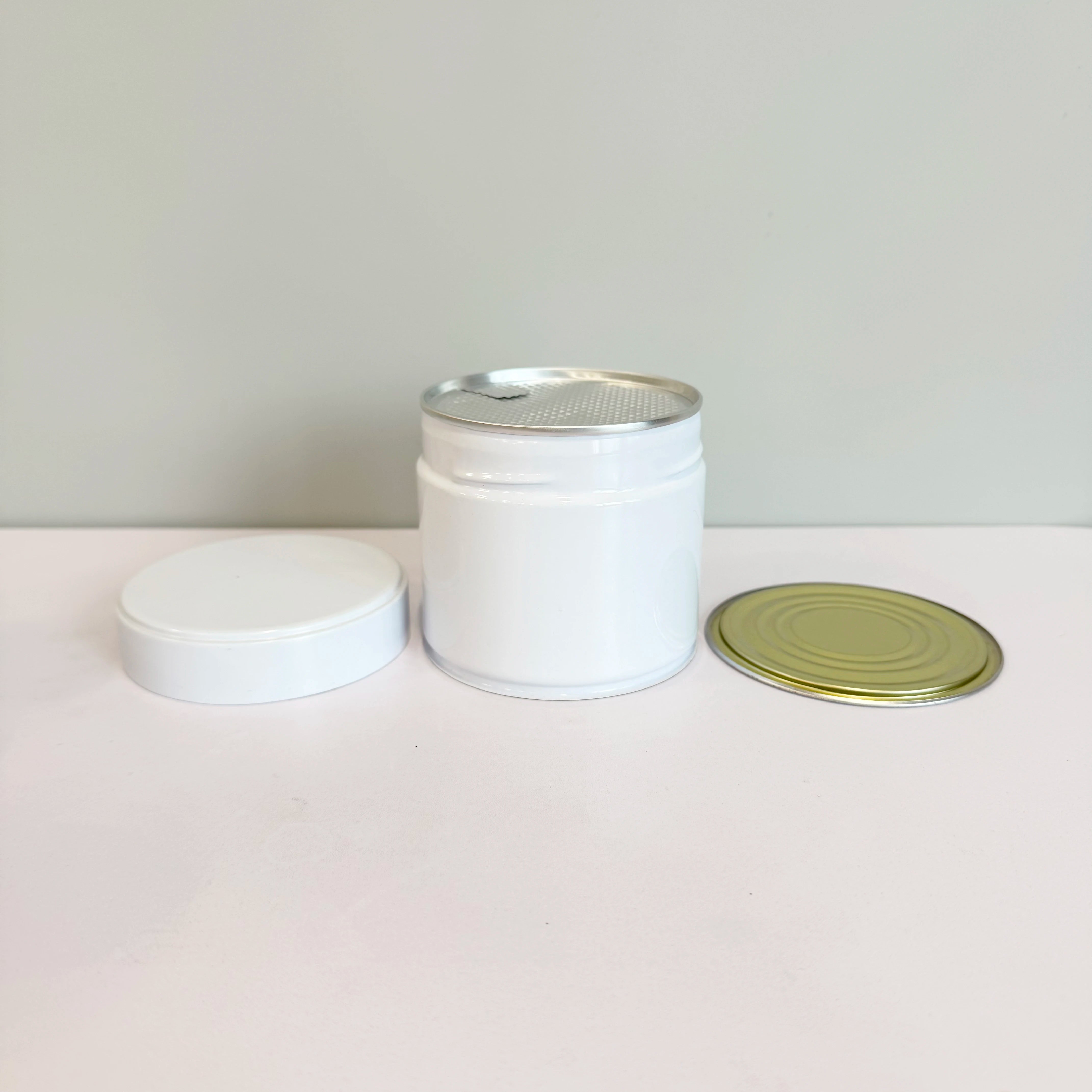 Empty Matcha Tin Cans Custom Tin Box 30g 50g 100g Coffee Tea Powder Tin Container with Screw Lid C888 - 图片 6