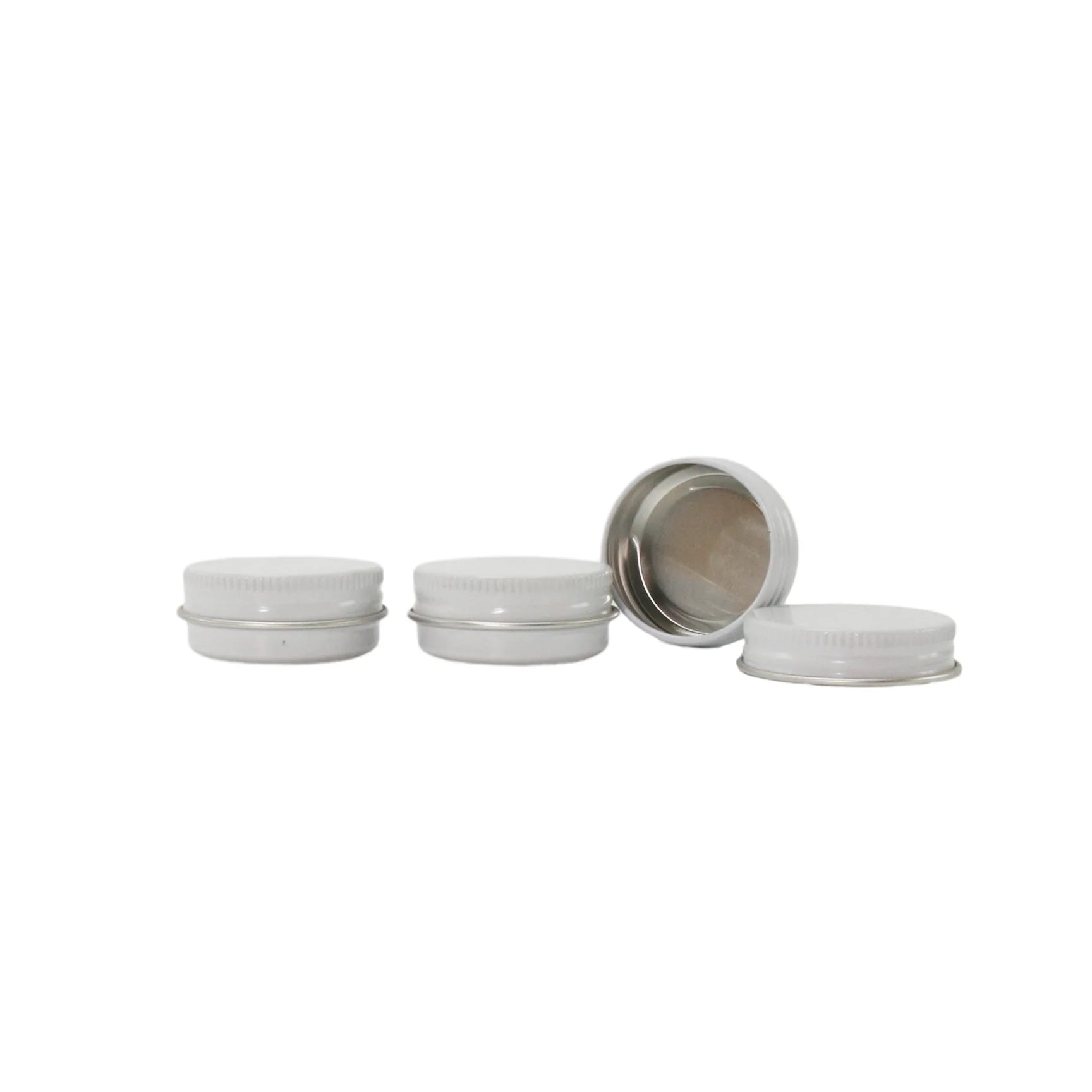 White Aluminum Tin 15ml 0.5oz 1oz 30ml 60ml 2oz 100ml 250ml 8oz Aluminum Jar Body Butter Containers - 图片 5