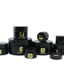 Hot Sale Black Cosmetic Jar 5g 15g 30g 50g 100g 200g Uv Dark Violet Glass Jar