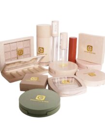 Environmental Biodegradable Wheat Straw 6-Color Empty Eyeshadow Palette with Custom Print for Shampoo & Lotion Cosmetics