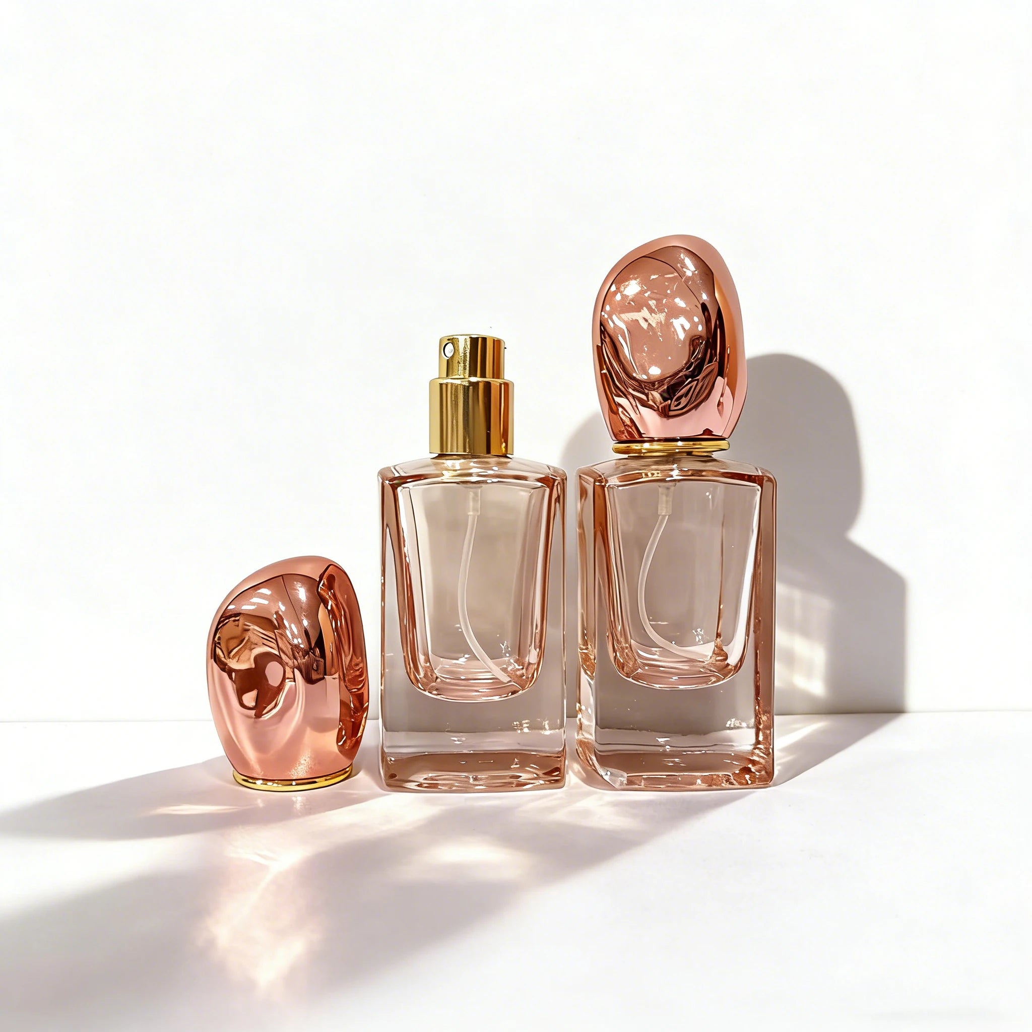 Custom Color Square Empty Perfume Bottle 30Ml 50Ml 100Ml Glass Perfume Bottle for Perfumes Essential Oil Packaging - 图片 5
