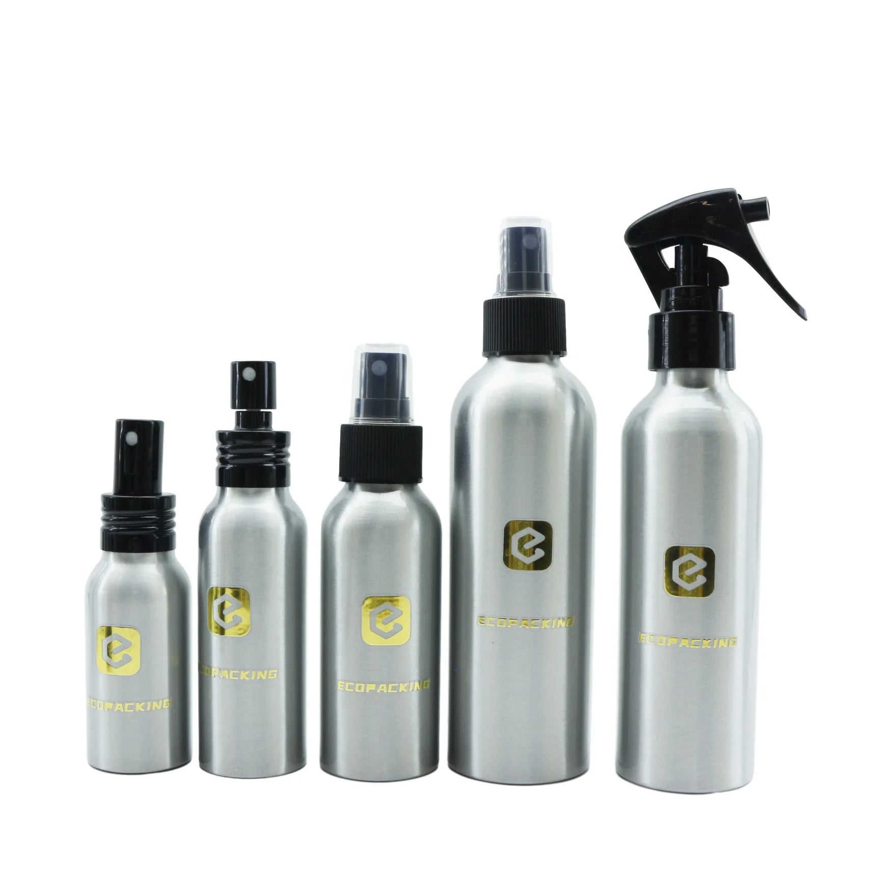 30ml 50ml 100ml 120ml 150ml 250ml 500ml 1000ml Aluminum Shampoo Bottle Trigger Spray Aluminum Black Spray Bottles F888 - 图片 8