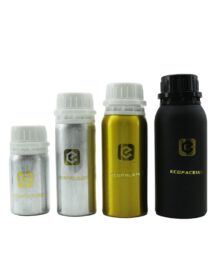 Empty Metal Cosmetic Aluminum Bottle Container Essential Perfume Oil Bottle with Screw Lid