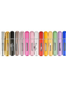 5ml 10ml Portable Glass Refillable Perfume Bottle With Aluminum Silver Gold Empty Atomizer Spray Bottles Sample Empty Containers