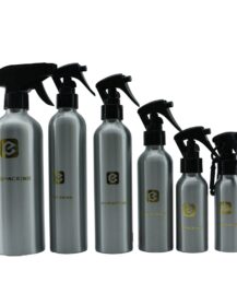 Unique 250ml 500ml 1000ml Silver Aluminum Spray Bottle with Sprayer for Kitchen Cleanser Packaging
