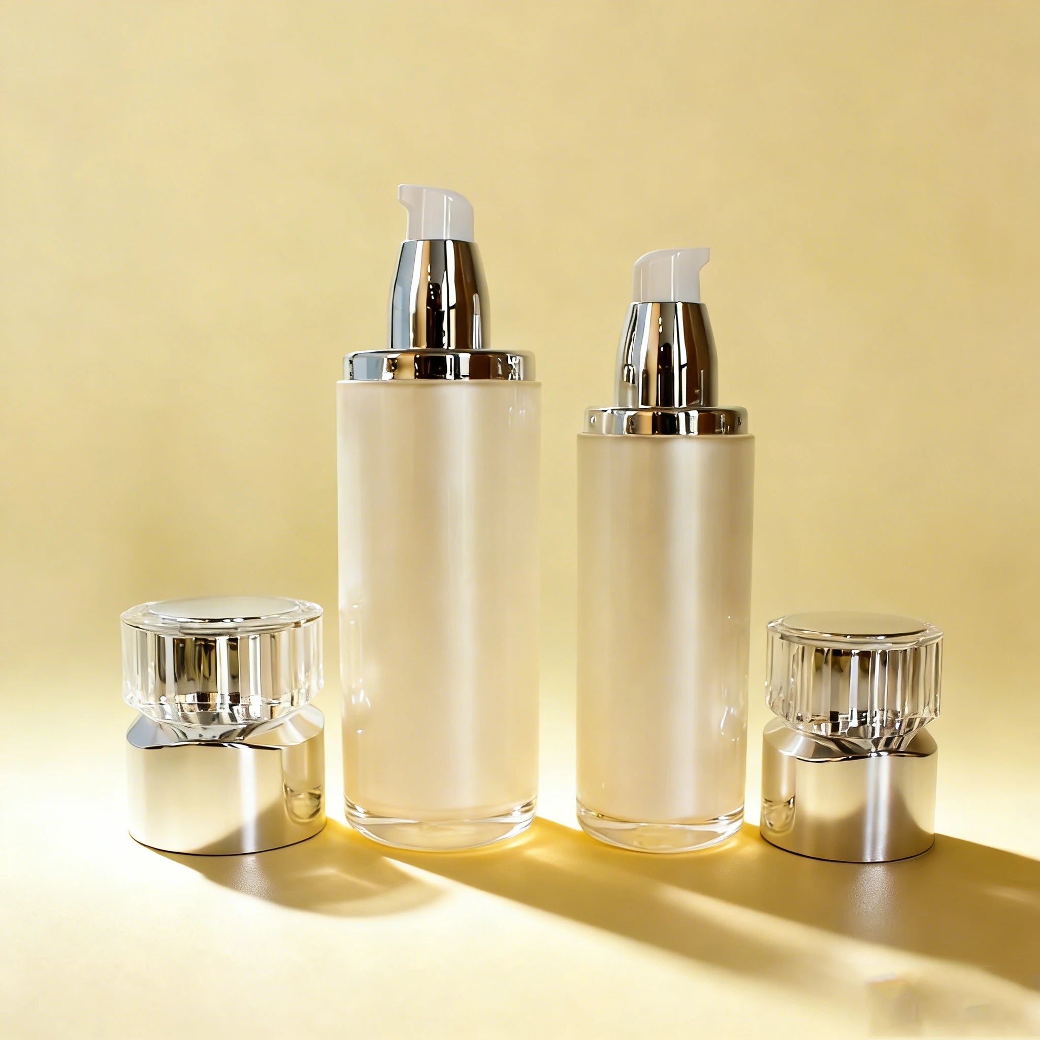 15ml 30ml 40ml 50ml 100ml High End Acrylic Airless Pump Skin Care Bottles for Essential Oil Lotion - 图片 3
