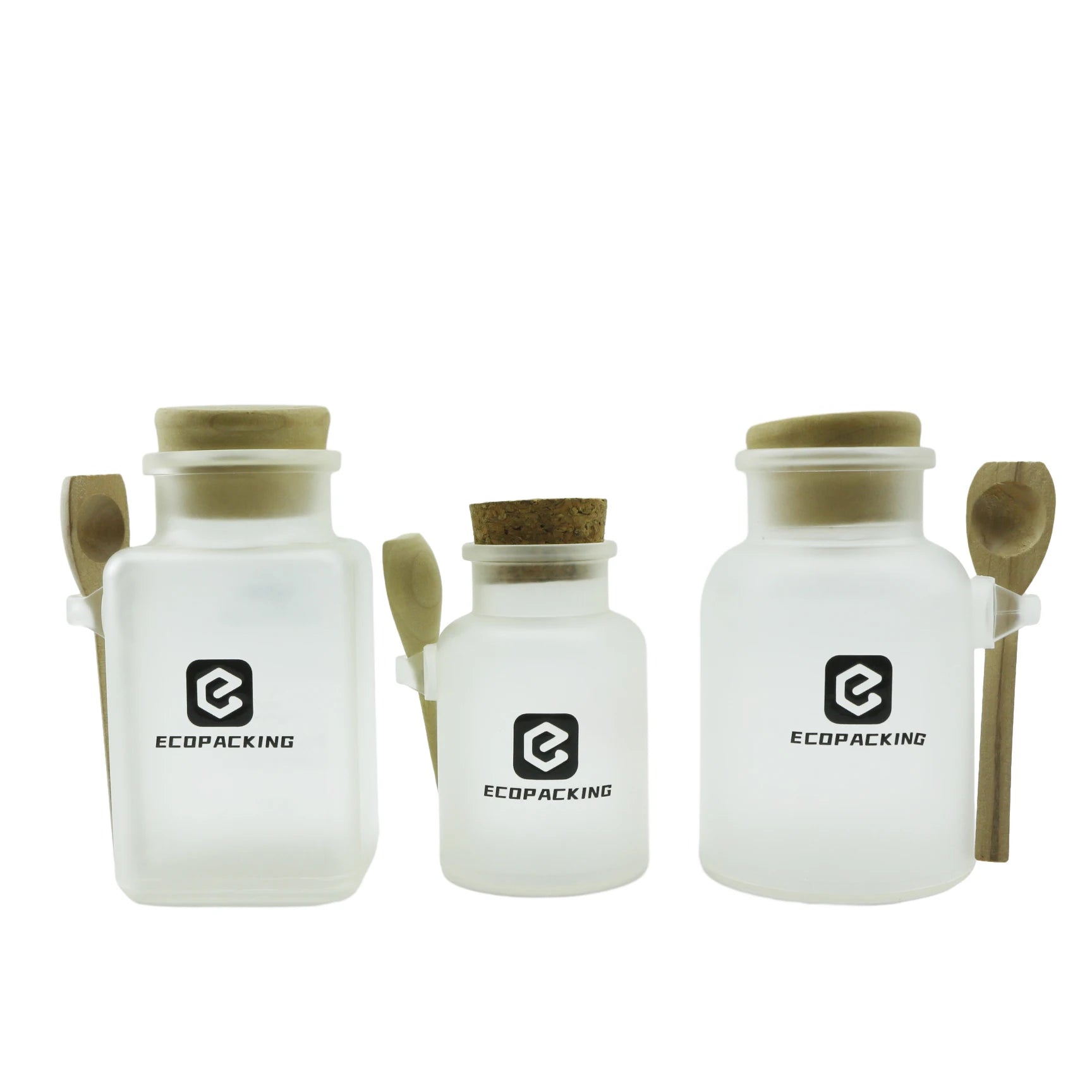 100ml 200ml 300ml 500ml Frosted ABS Plastic Jar for Bath Salt Body Lip Scrub Packaging with Cork Metal Lock for Personal Care - 图片 6