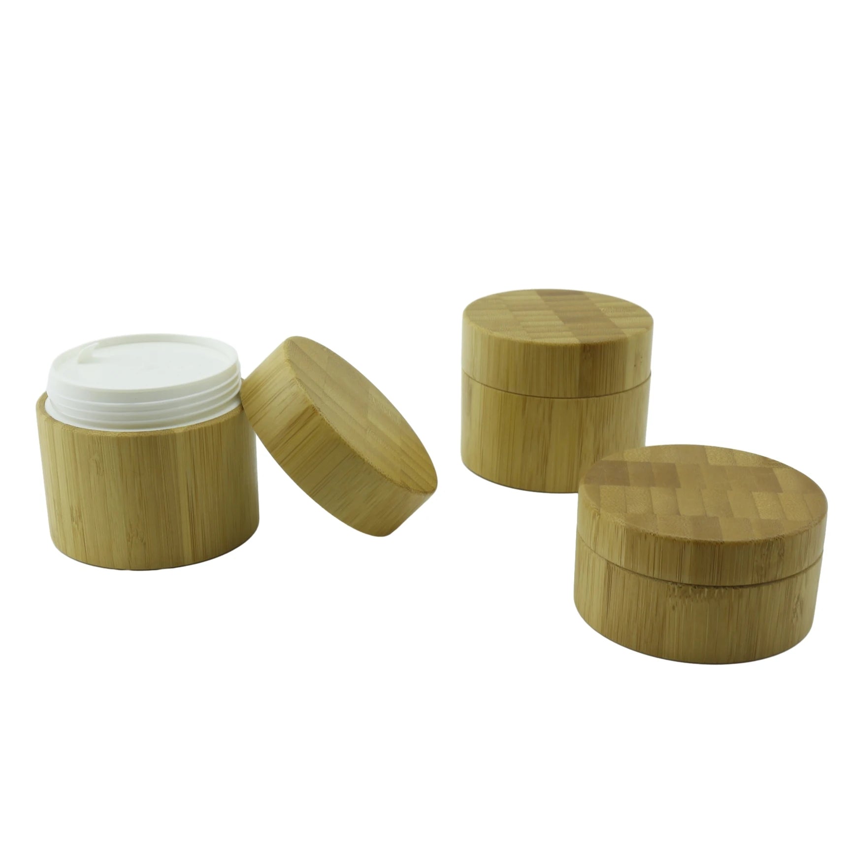 5g 15g 30g 50g 100g 150g 200g 250g Glass Cosmetic Jar Face Body Cream Glass Jar with Bamboo Lids F888 - 图片 4