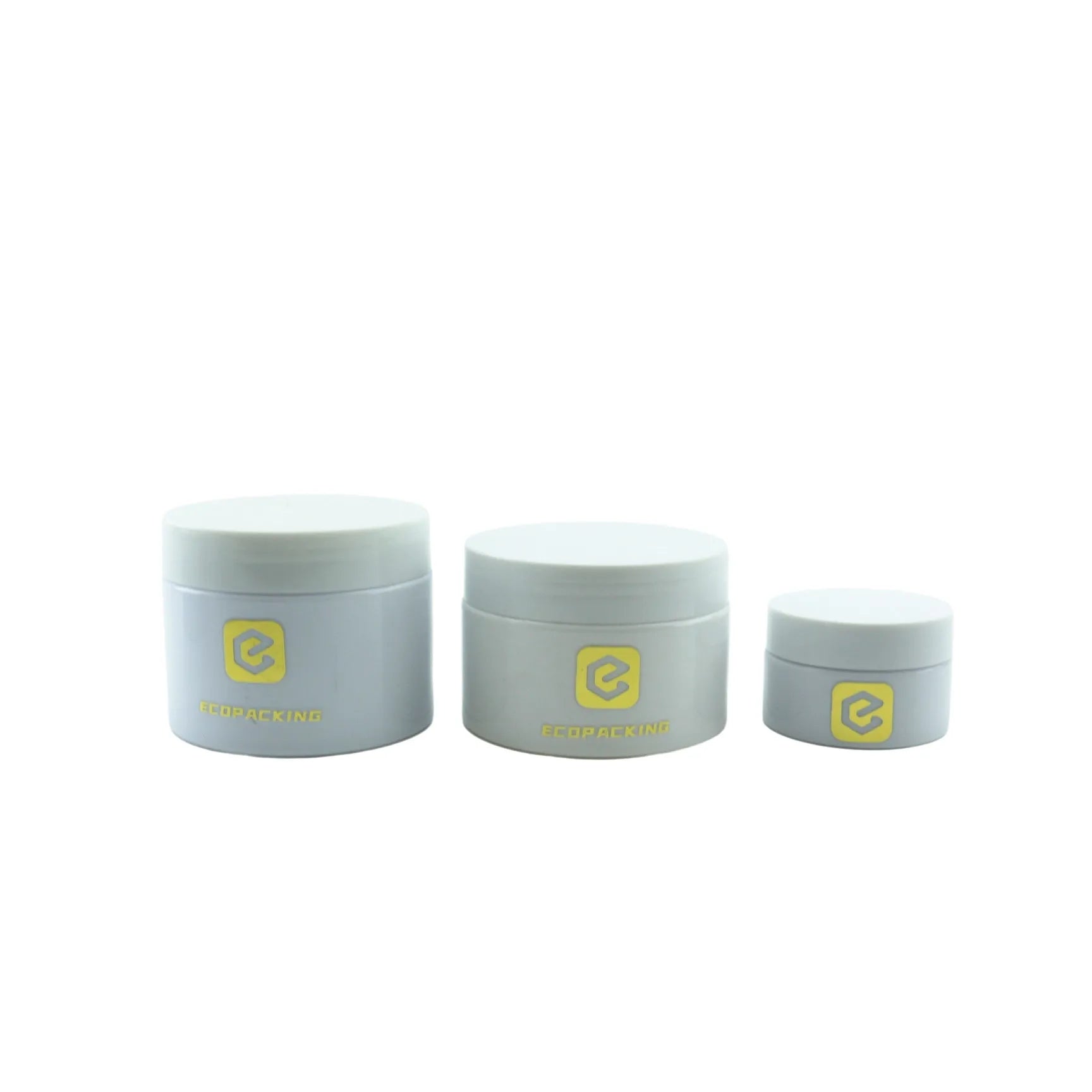 Luxury Custom Logo 50ml 100ml 200ml 250ml 300ml 500ml PET Plastic Face Body Cream Cosmetic Container Jars with Lid - 图片 3