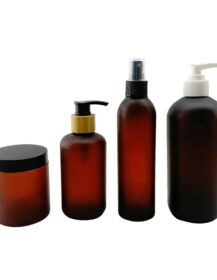 Hot Sale Frosted Pet Bottle 50ml 100ml 150ml 200ml 300ml 500ml 1000ml Frosted Amber Plastic Cosmetic Bottle and Jar