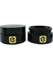 Factory Price Black Glass Cosmetic Jars 100g Uv Dark Violet Glass Jar