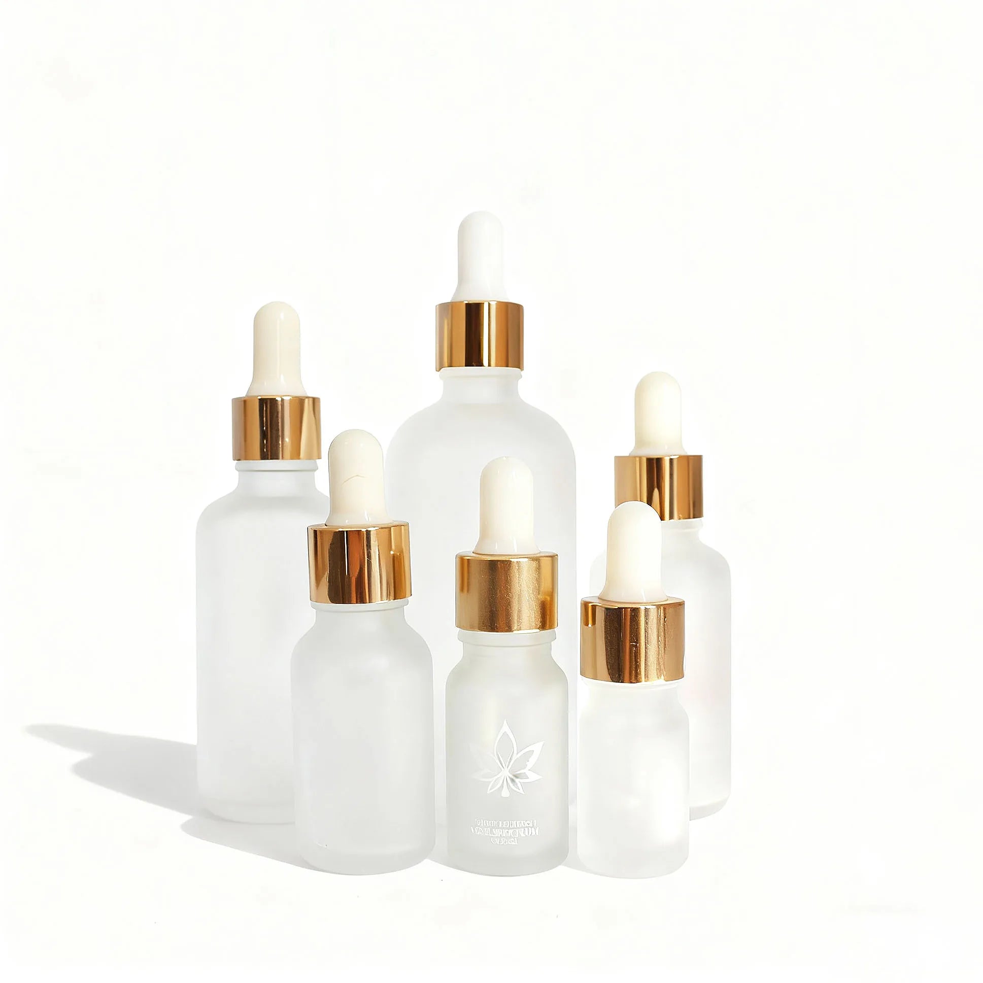 Wholesale Essential Oil Bamboo Lid Frosted Green Glass Dropper Bottle for Serum Packaging - 图片 2