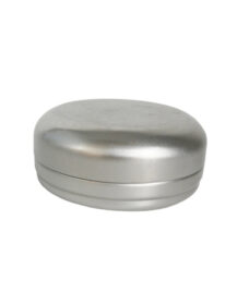 Empty 100g Round Aluminum Tin Jar with Snap Cap for Soap Solid Packaging Hand Cream Hair Wax