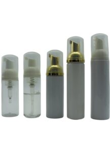 60ml 100ml 150ml 200ml Plastic Foam Pump Bottle Round Cosmetics Shampoo Foam Soap Bottle for Cleanser Packaging R888