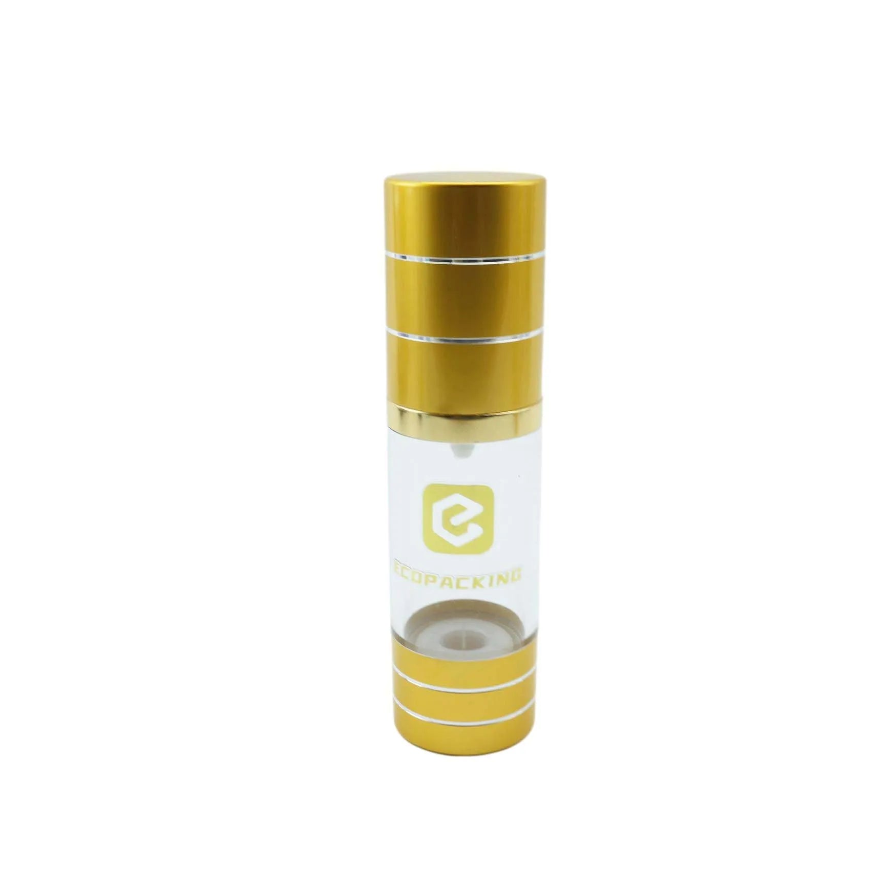 Wholesale Gold Airless Pump Bottle 15/30/50/80/100/120ml Plastic Vacuum Airless Bottle for Serum Lotion - 图片 5