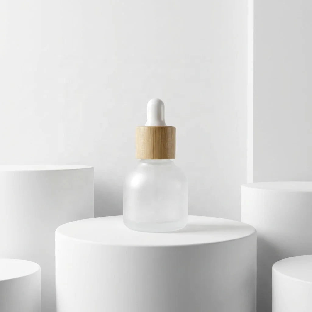 10ml Round Glass Dropper Bottles Eco-Friendly Bamboo Cap Vials for Essential Oil Perfume DIY Skincare - 图片 5