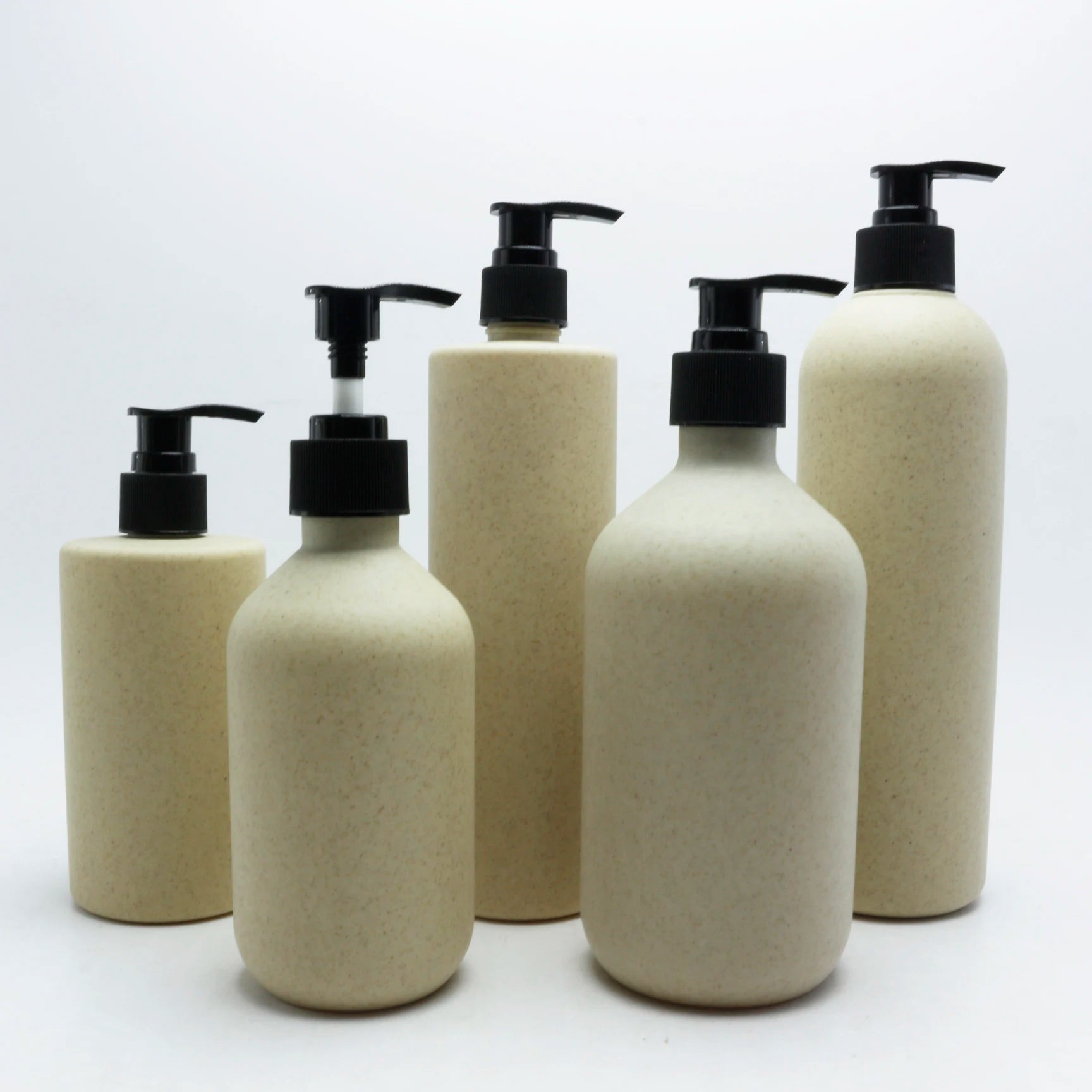 100ml 200ml 300ml Biodegradable Wheat Straw Shampoo Bottle and Conditioner Eco Friendly Plastic Shower Pump Bottle Dispenser - 图片 5