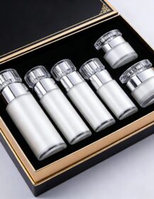 Luxury Round Airless Essence Pump Bottle 15ml 30ml 50ml 100ml 120ml 15g 30g 50g Empty Eye Cream Lotion Jar Set