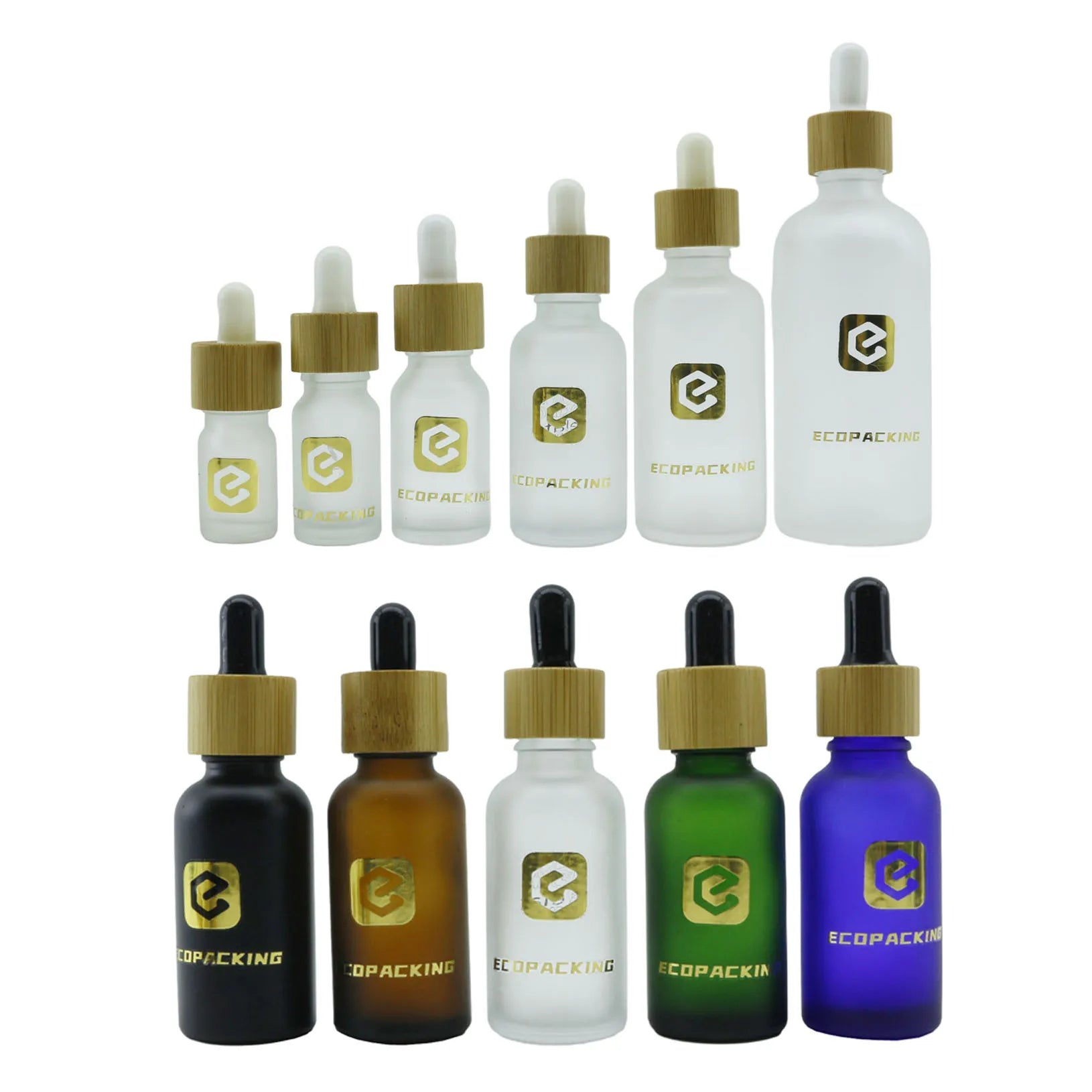 Wholesale 5ml 10ml 15ml 20ml 30ml 50ml 100ml Body Oil Glass Dropper Bottle for Cosmetic Serum Packaging