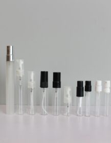 Empty 1ml 2ml 2.5ml 3ml 5ml 10ml Atomizer Perfume clear Mini Mist Vial Sample Spray Glass Bottle M888