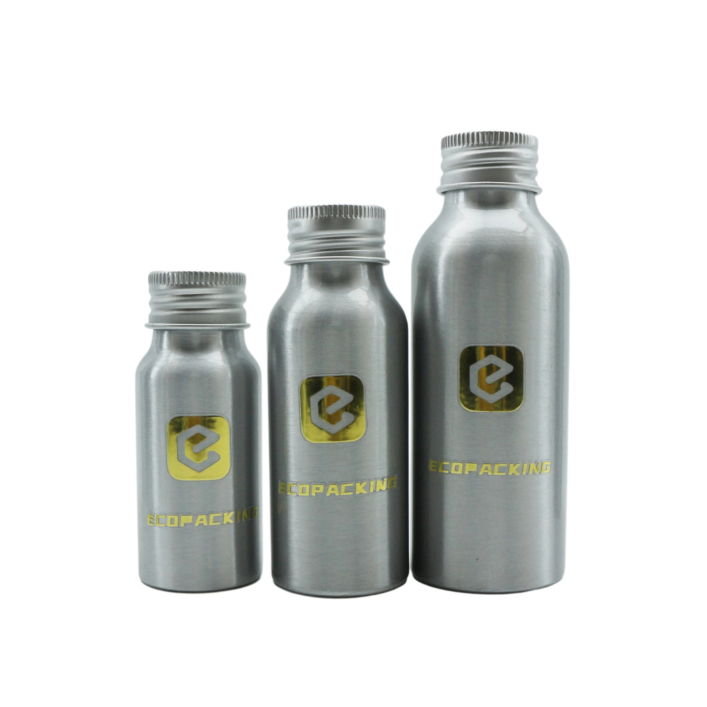 Food Grade Cosmetic Liquid Oil Aluminum Bottle With Screw Aluminium Lid for Essential Oil - 图片 4