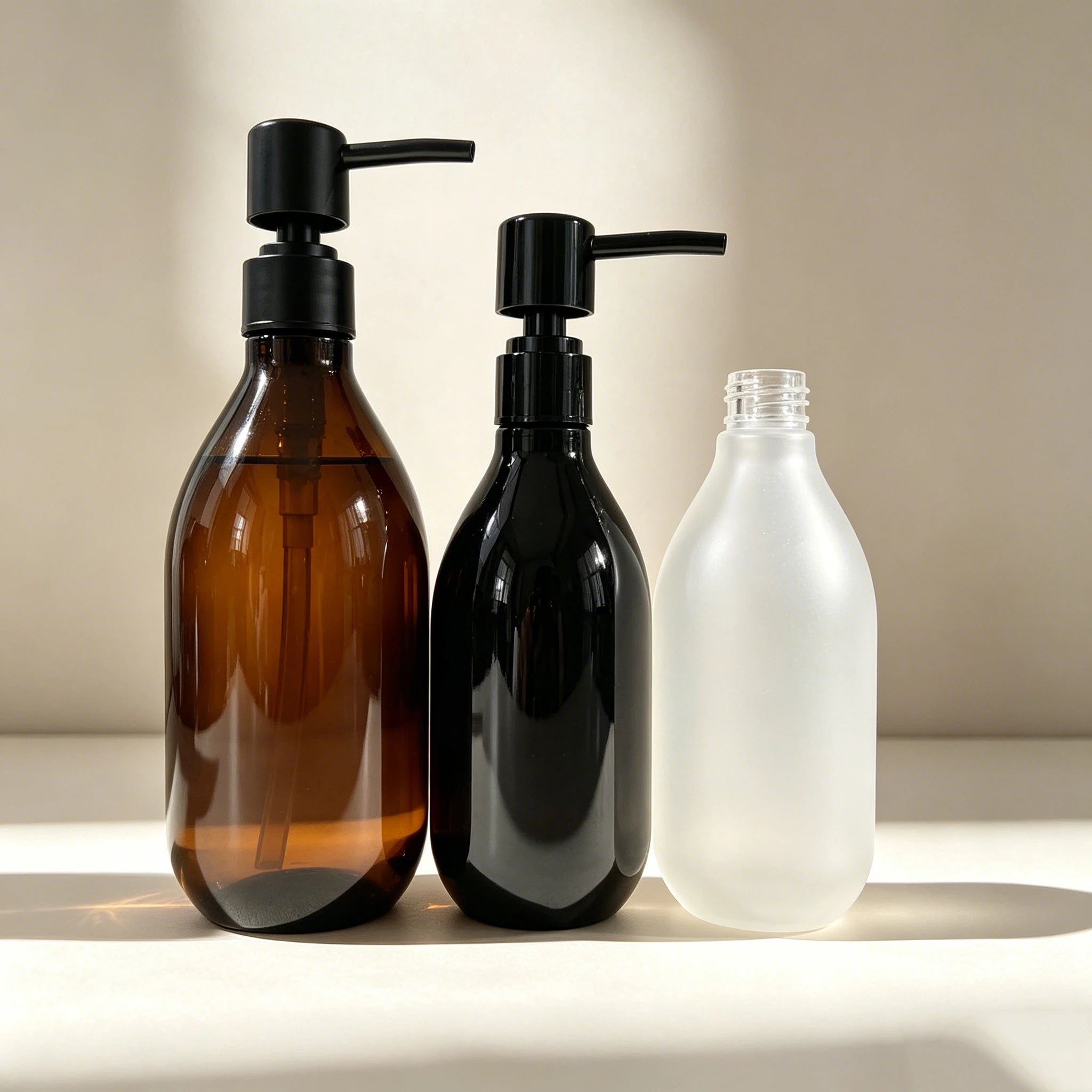 Luxury Eco-Friendly Custom PET Plastic Body Wash Shampoo and Conditioner Bottle with Lotion Pump for Cosmetic Packaging - 图片 5