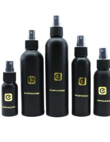 100ml 120ml 150ml Matte Black Cosmetic Aluminum Bottle with Mist Sprayer for Hair Oil Serum Perfume
