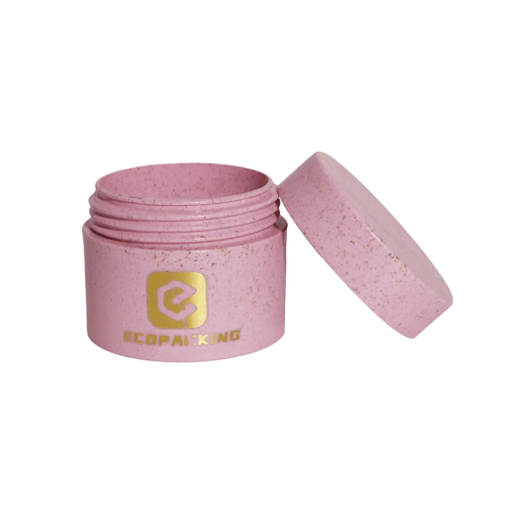 Eco Friendly Cosmetic Jars Empty Wheat Straw Plastic Facial Cream Jars with logo
