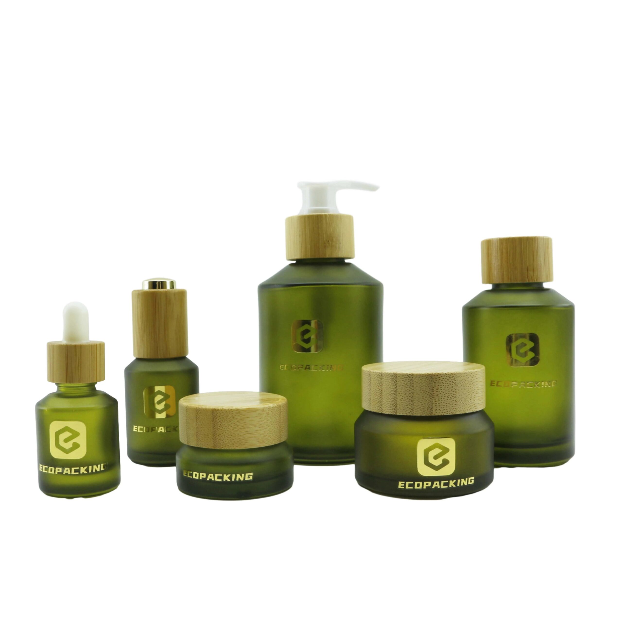 Cosmetic Slanted Shoulder Lotion Bottle 5/15/30/50/120ml Custom Color Set Glass Lotion Pump Bottle for Mascara - 图片 2