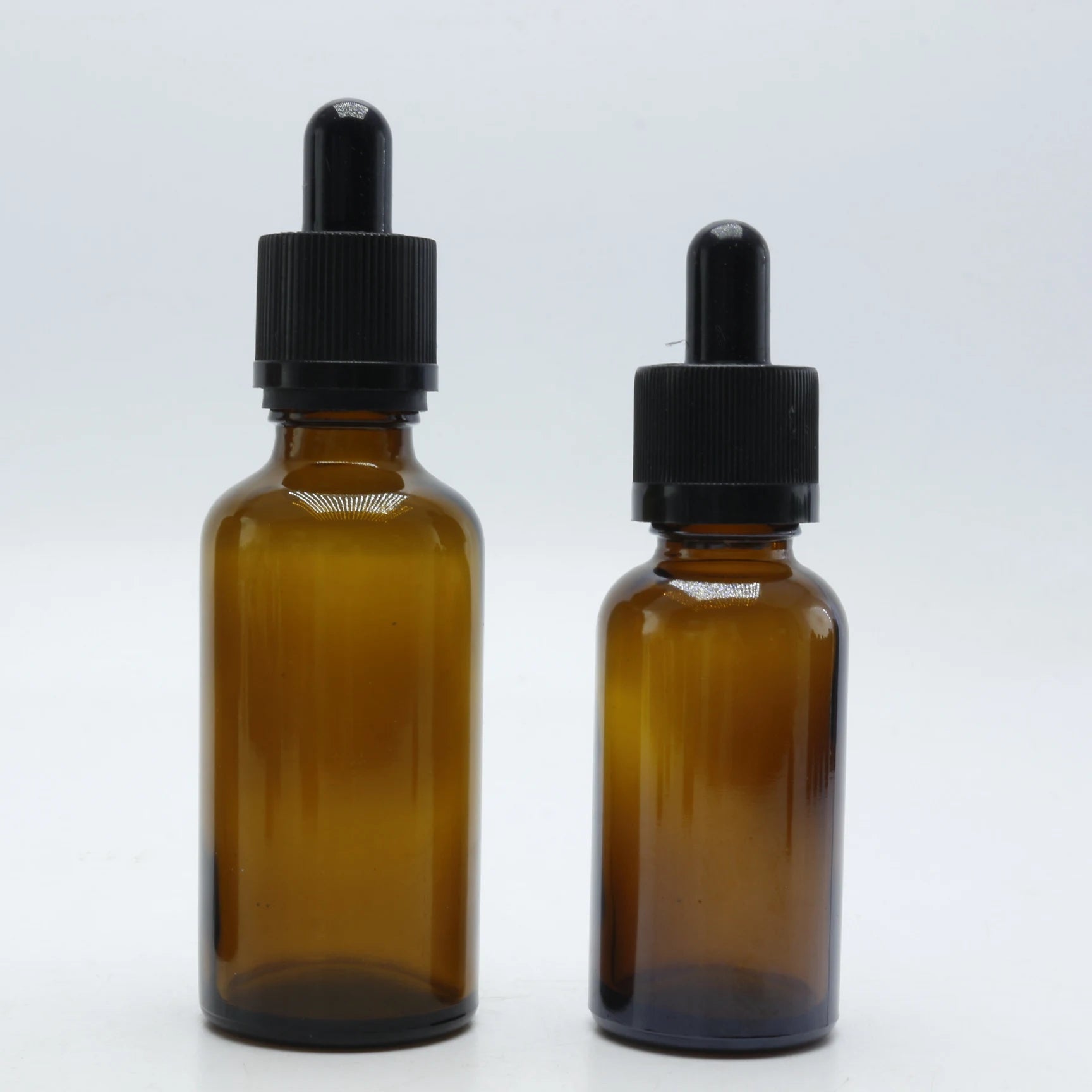 good price hot sale 5ml 10ml 15m l20ml30ml 50ml100ml amber essential oil bottle amber glass bottle with dropper black cap - 图片 5