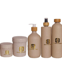 30ml 50ml 100ml 250ml 500ml Cosmetic Plastic Bottles Shampoo Lotion Bottle Wheat Straw Packaging for Skincare F888