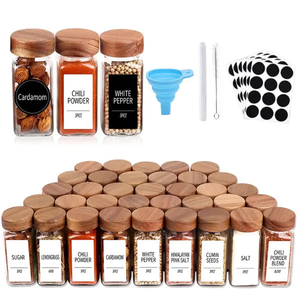 Shaker 120ml Seasoning Jar Glass Kitchen Salt Pepper Containers Seasoning Spice Shaker Bottle