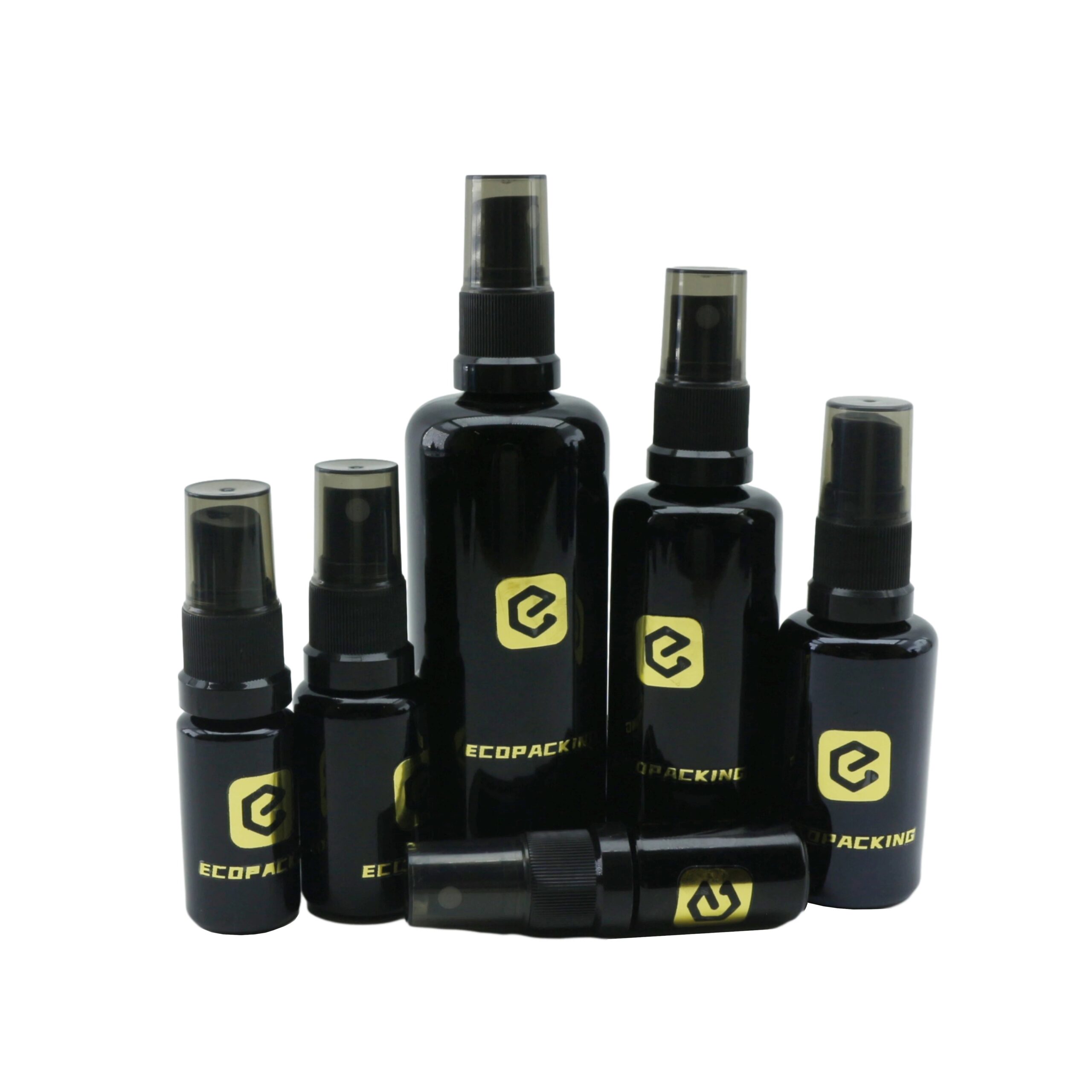 Eco Friendly Spray Oil Bottle 5ml 10ml 15ml 20ml 30ml 50ml 100ml 200ml Dark Violet Uv Black Glass Bottle - 图片 2